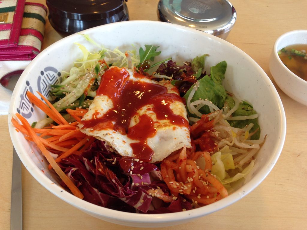 Bibimbap pre-mixed