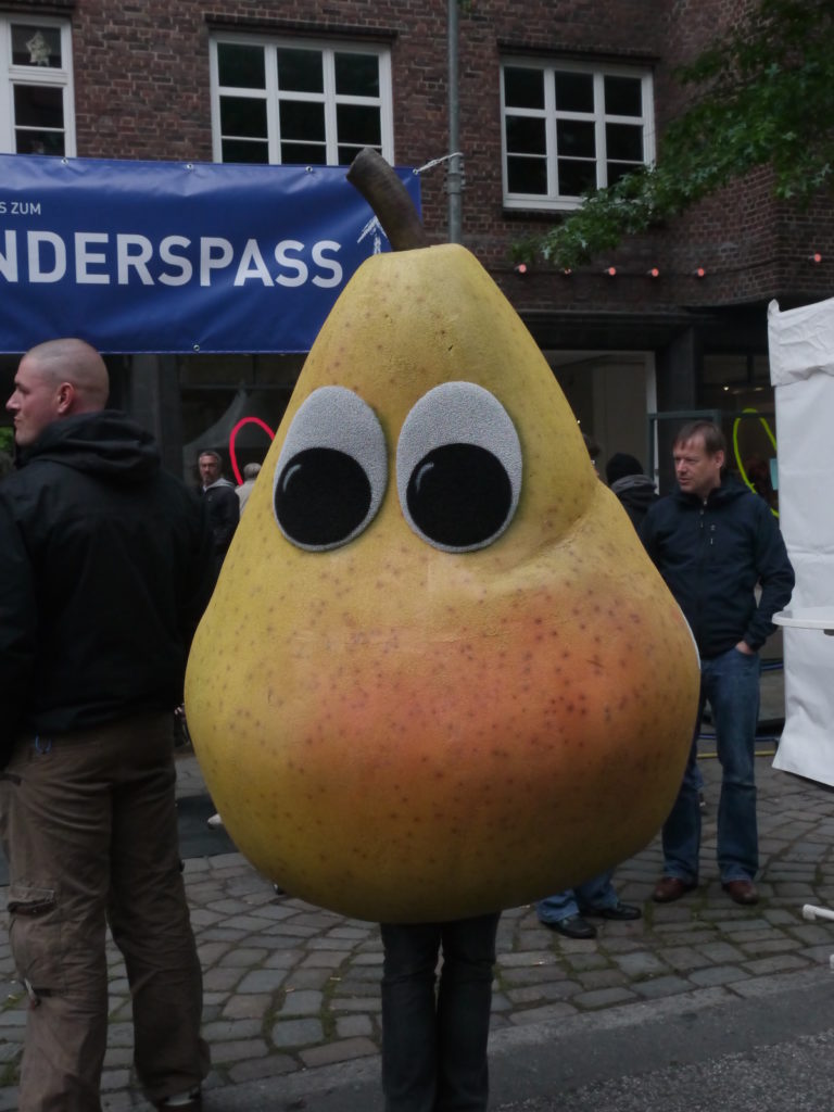 A walking pear!