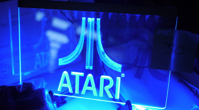 Atari logo glowing