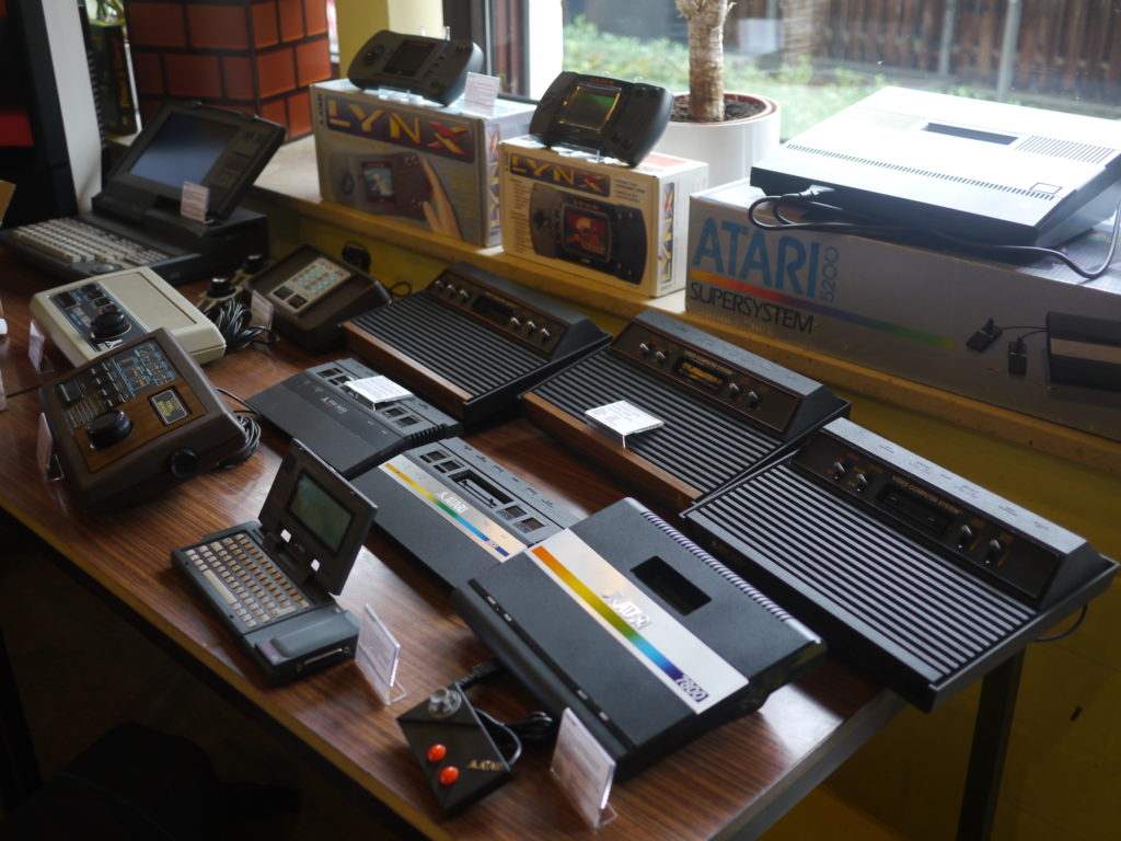 Old Atari consoles