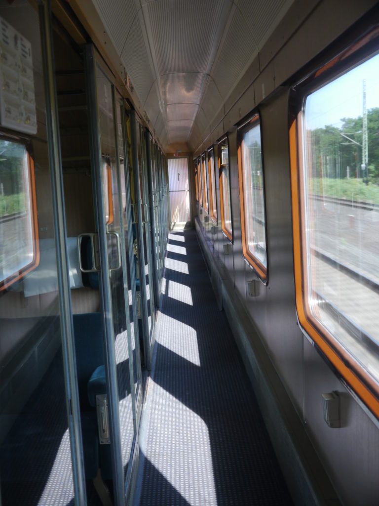 Walkway of the museum train