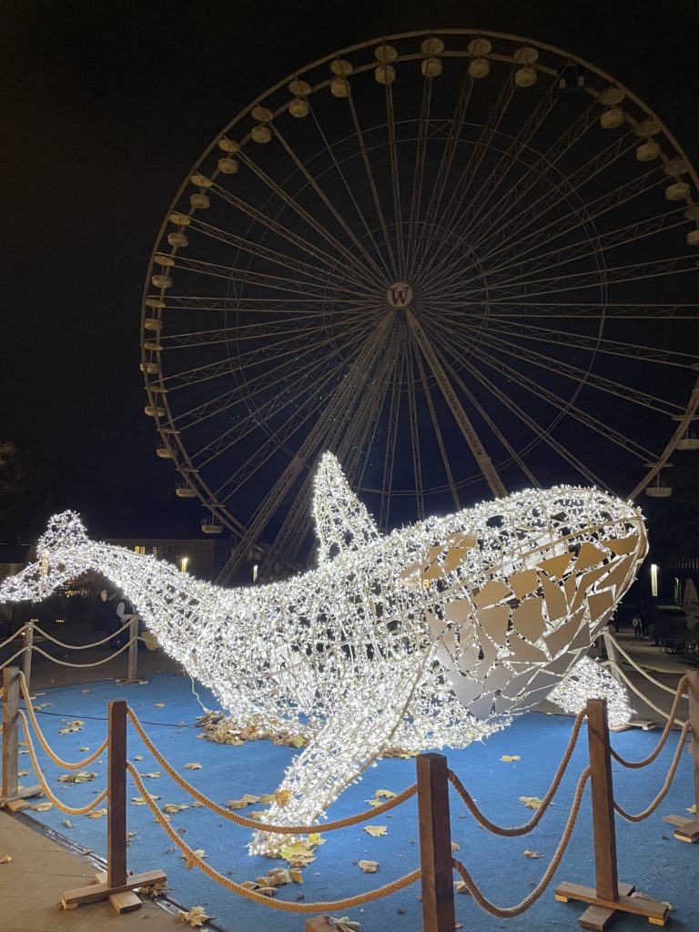 Essen Illumination Weeks: whale