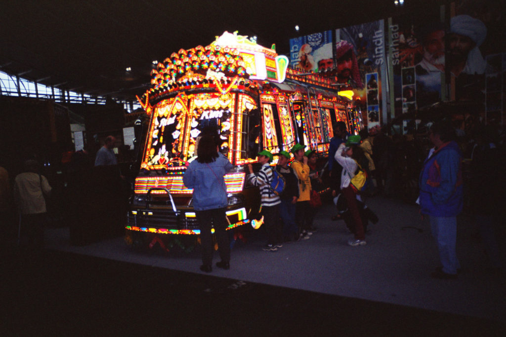 Expo 2000 colourful bus