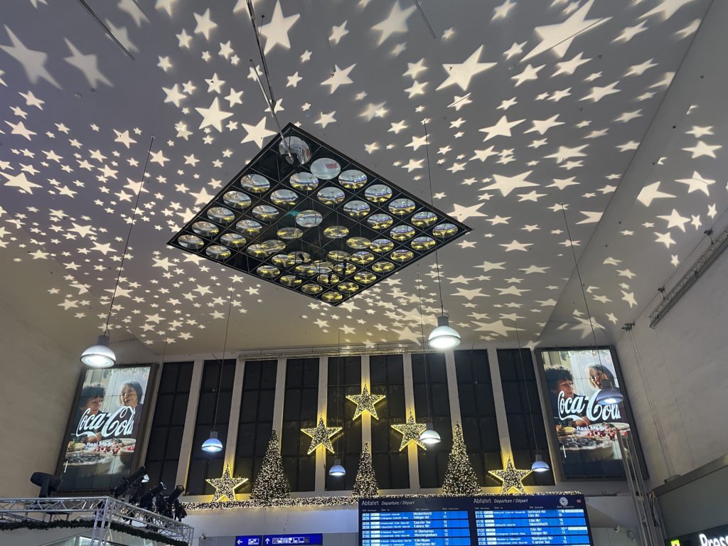 Starry sky at Düsseldorf main station