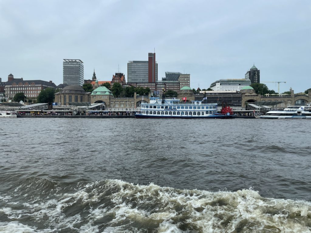 Ferry on the river Elbe