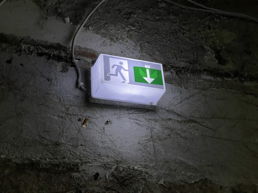 Exit Sign Weltkunstzimmer