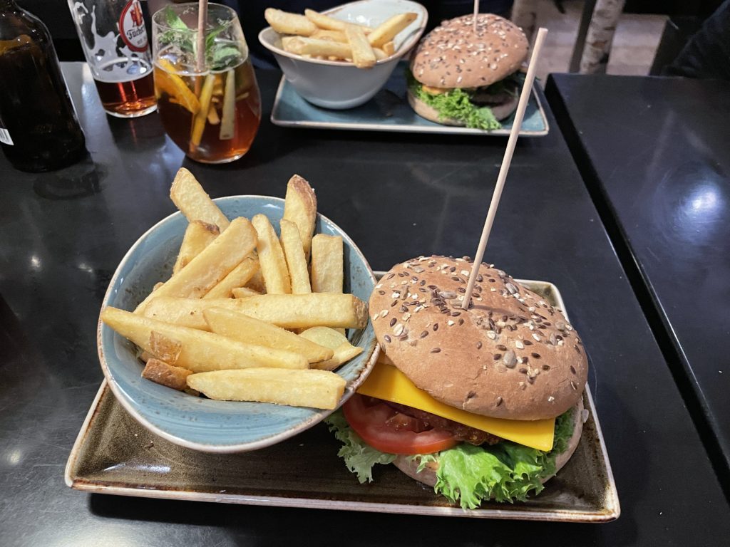 Hans im Glück burger and fries