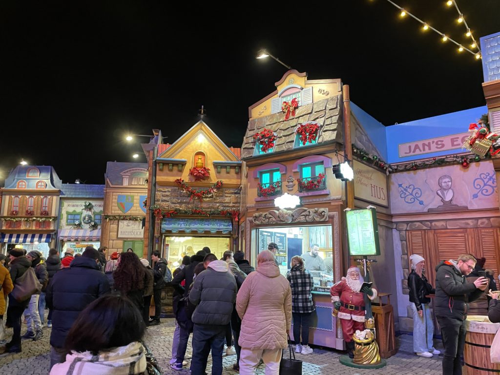 French style Christmas market in Düsseldorf