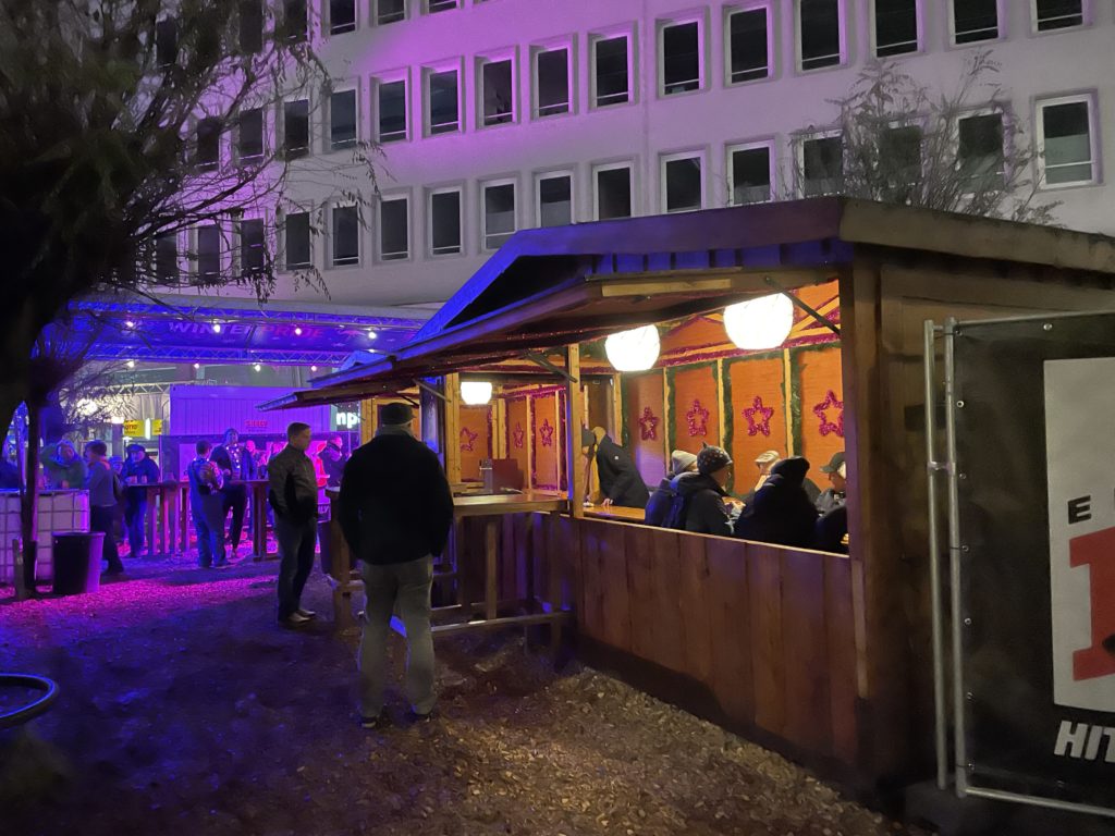 Rental shed (big) at Hamburg Winter Pride