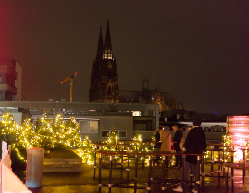Rooftop Xmas view of the Cathedral