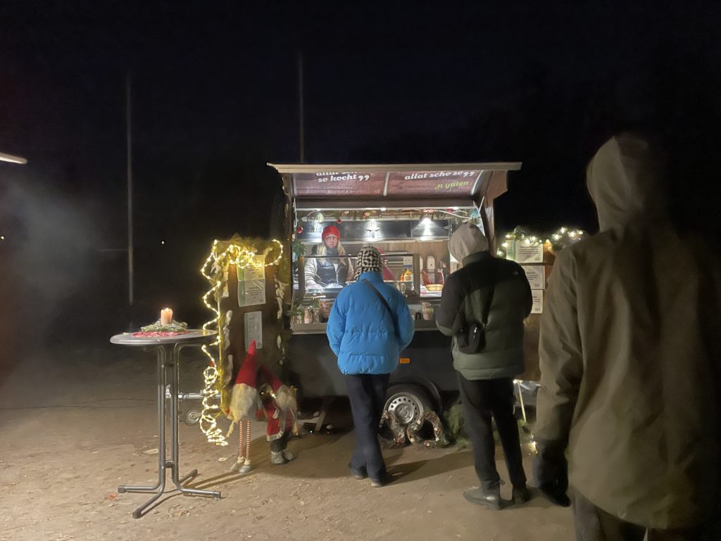 Sold out food vendor at the Vegan Christmas Market