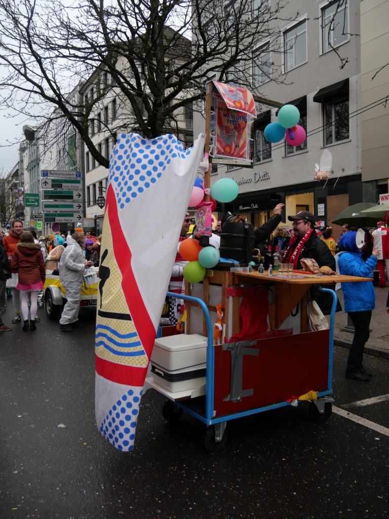 Selfmade float at Kö-Treiben