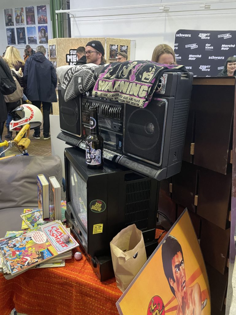 Boombox and old TV