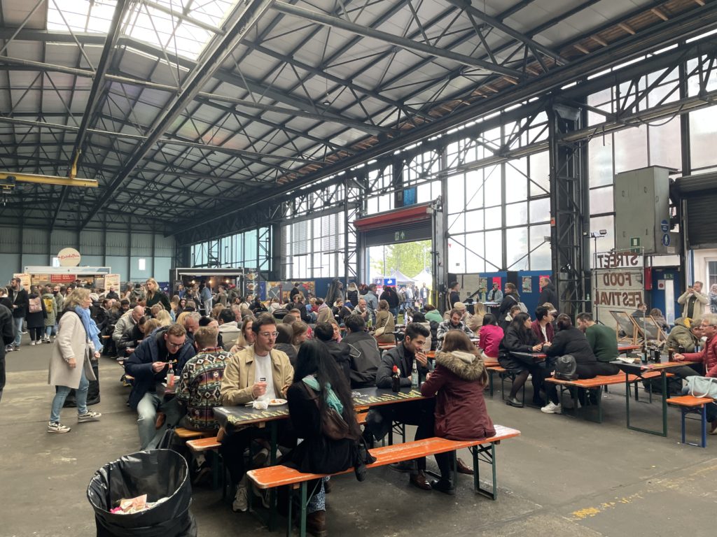 Street Food Festival: people eating