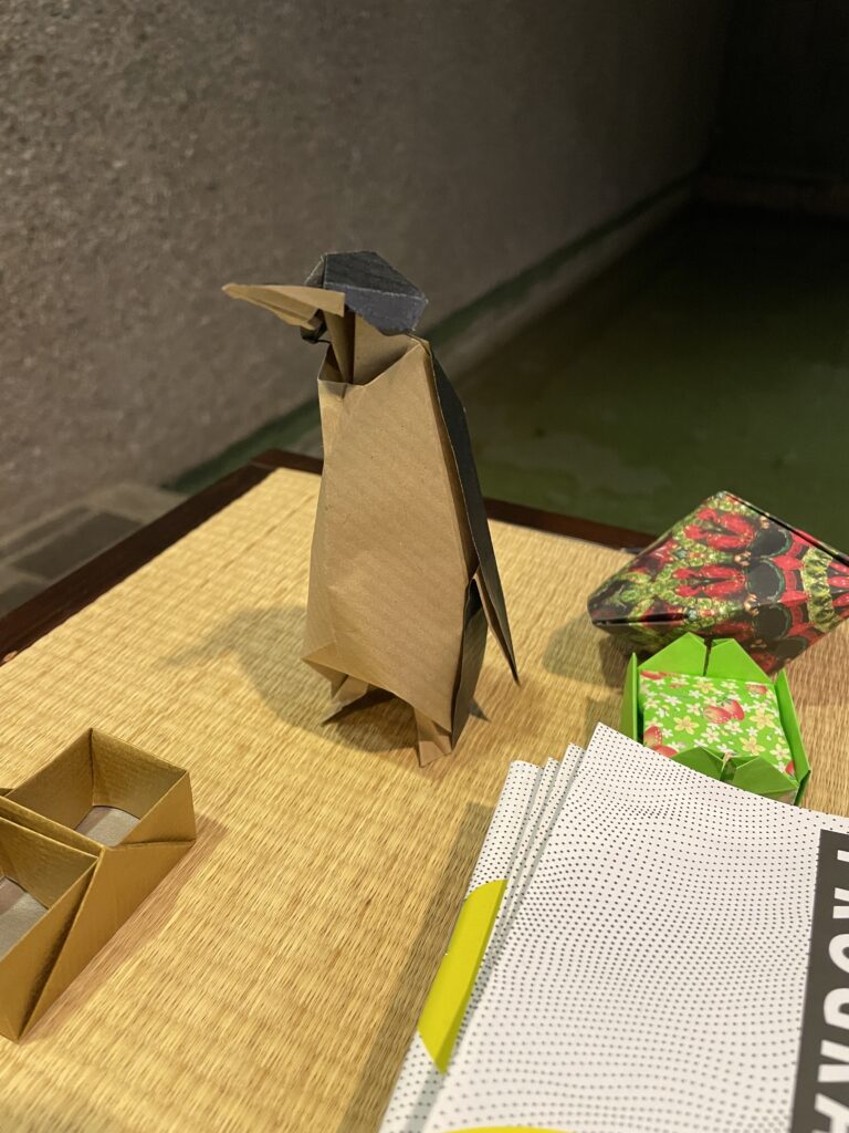 Origami penguin