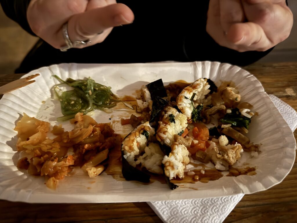 Kimbap disintegrated